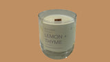 Lemon Thyme Soy Wax Candle  | 檸檬百里香大豆油香薰蠟燭