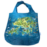 RPET foldable bag - Wildlife Map of Hong Kong | 折疊環保袋 - 香港生態地圖圖案